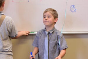 A child unimpressed by reality