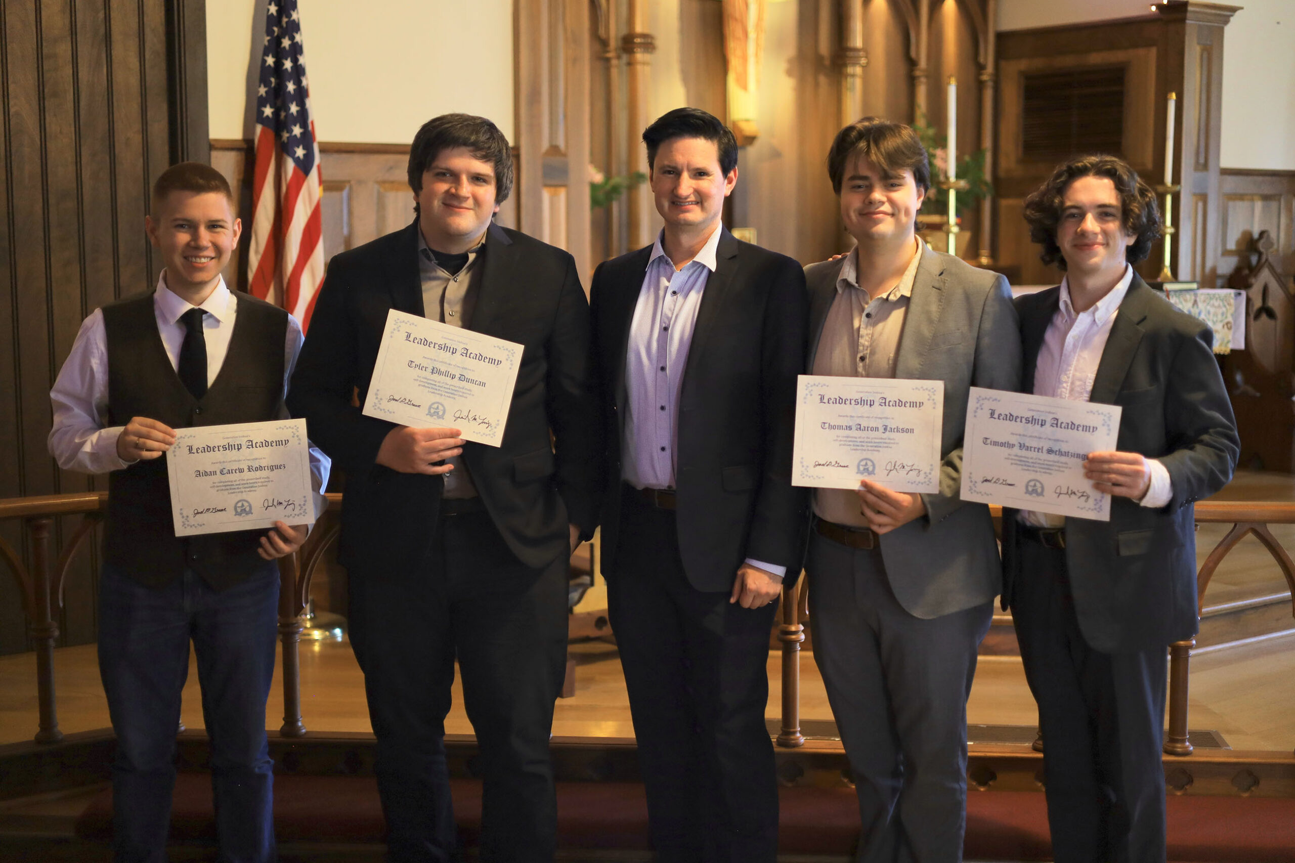 Group of Leadership Fellowship at graduation ceremony