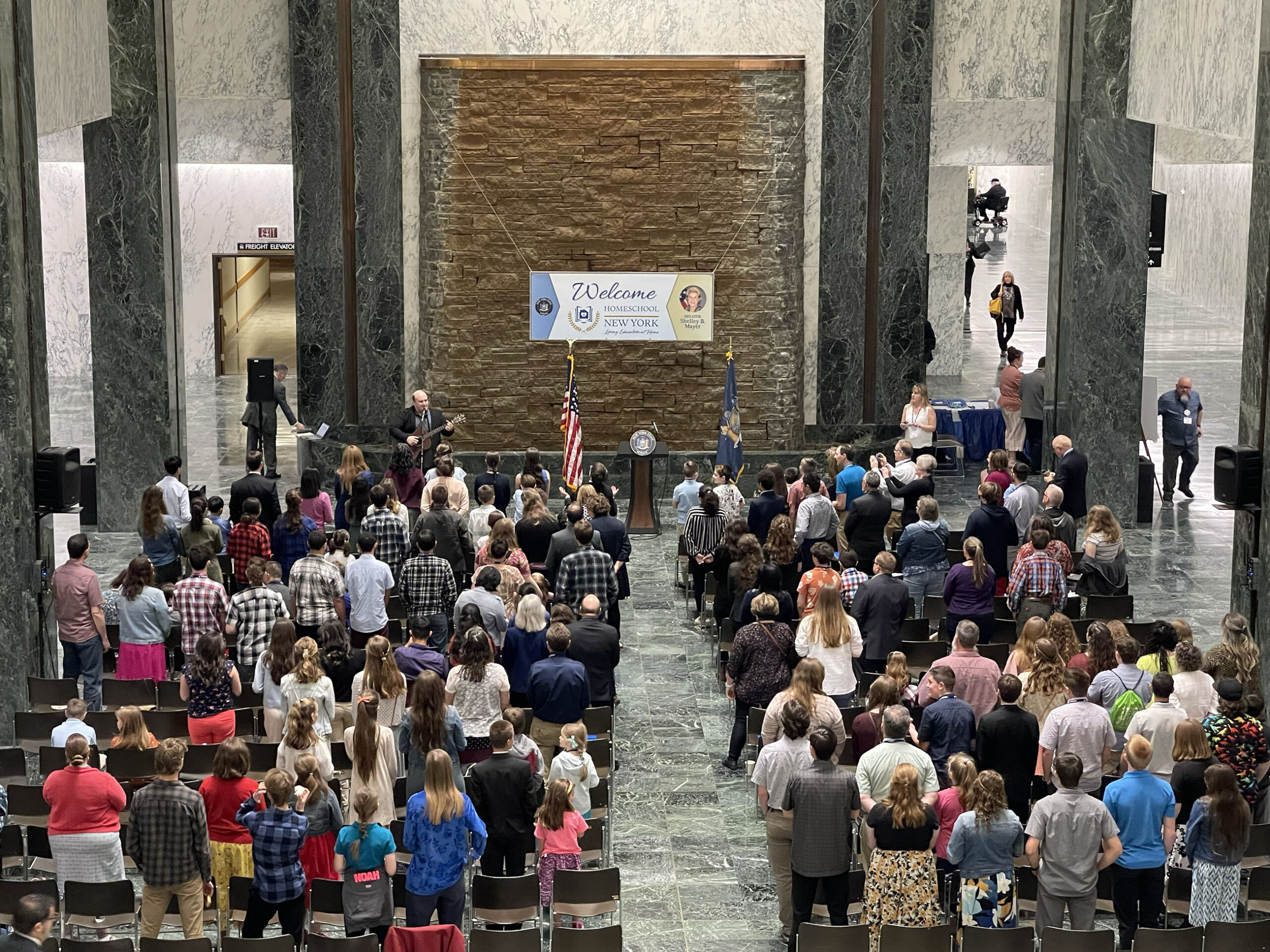 Large gathering in state capital