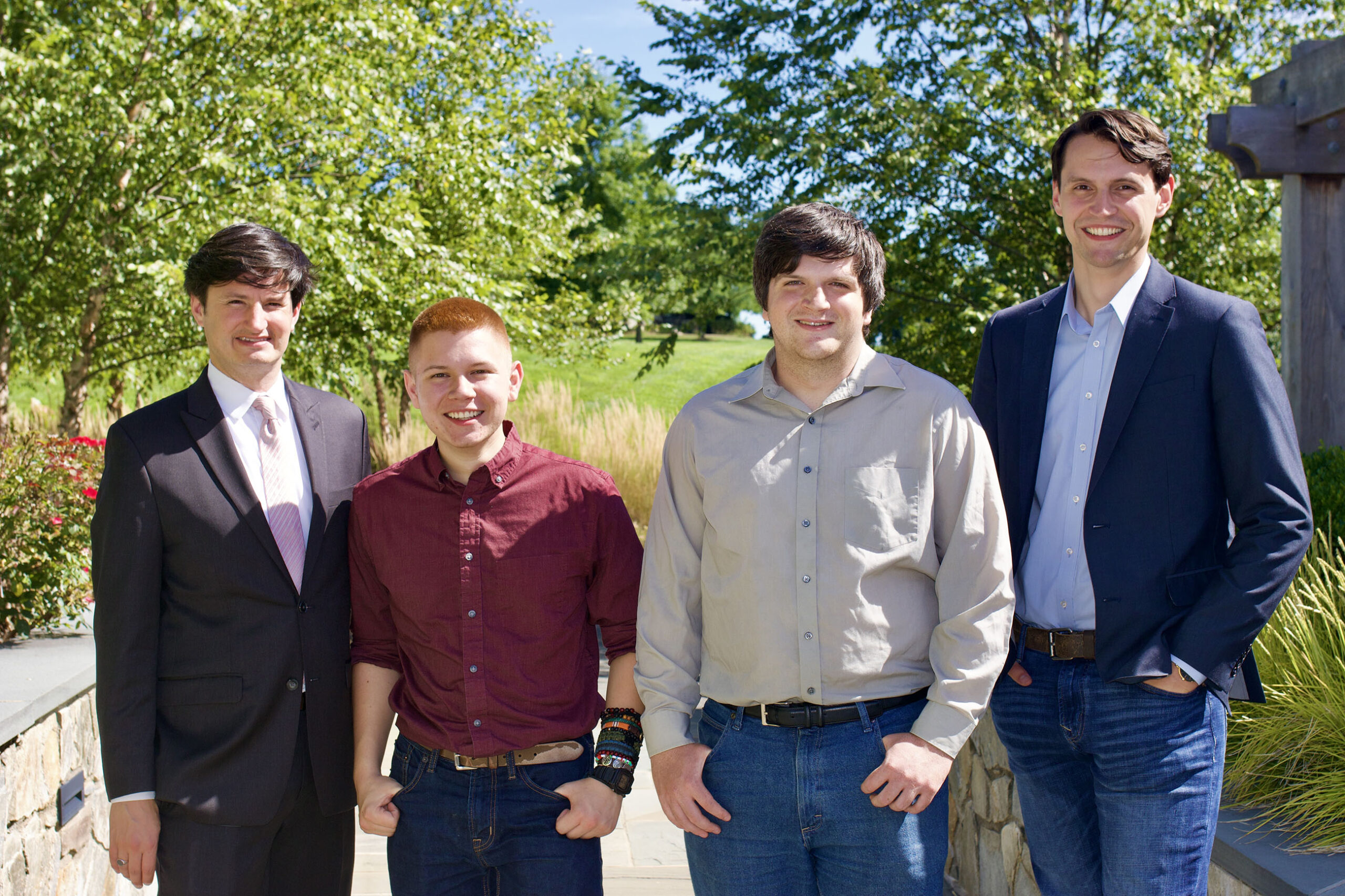 Leadership Fellowship students with teacher