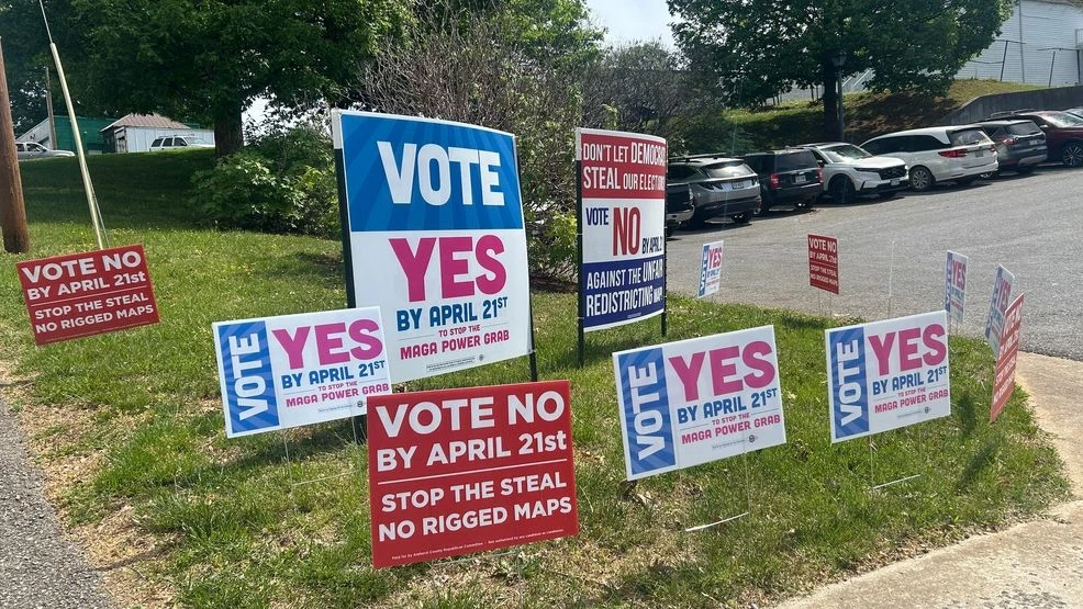 VA redistricting yard signs